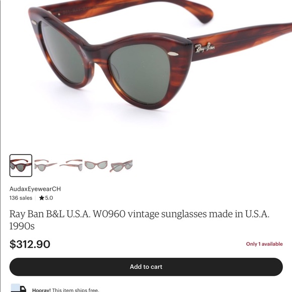 Ray Ban B&L U.S.A. W0960 Vintage Sunglasses 1990’s - Picture 6 of 7